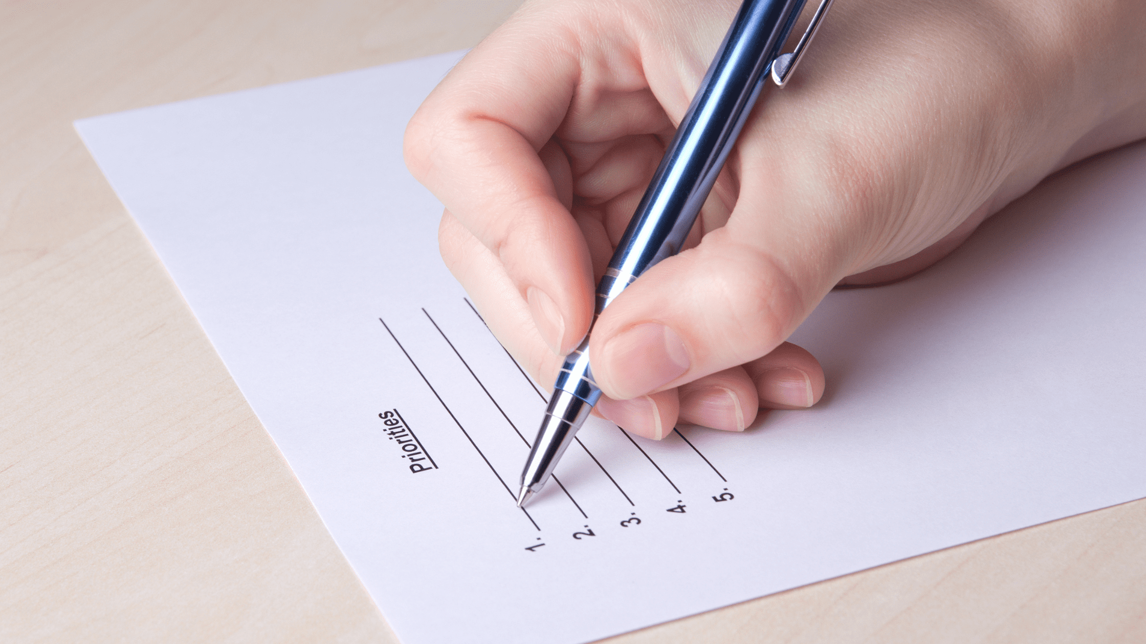 Medical student working on their residency rank list.